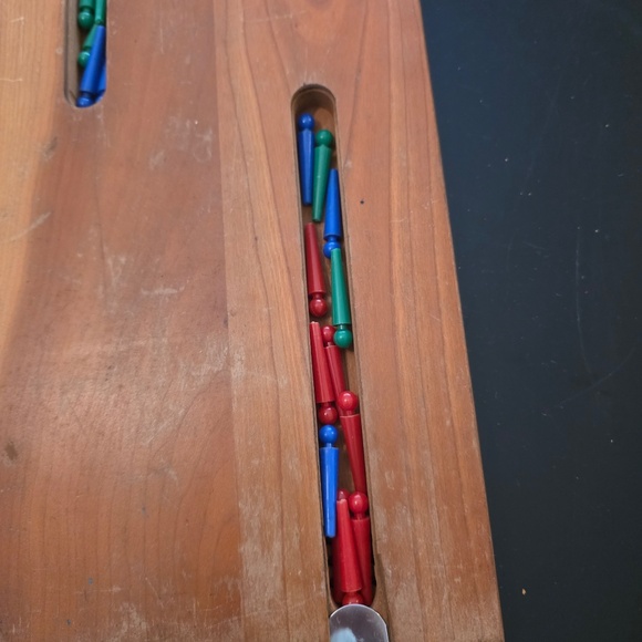 LL Bean Wood Cribbage Board with Pegs - Picture 8 of 9